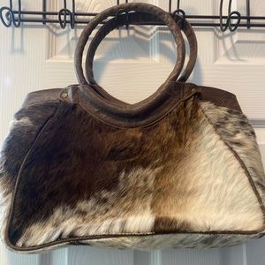 Cowhide purse